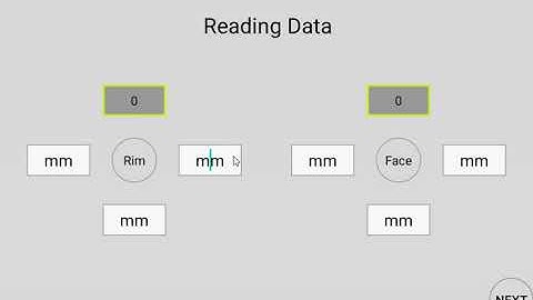 Shaft Alignment Android app Dial Rim and FACE