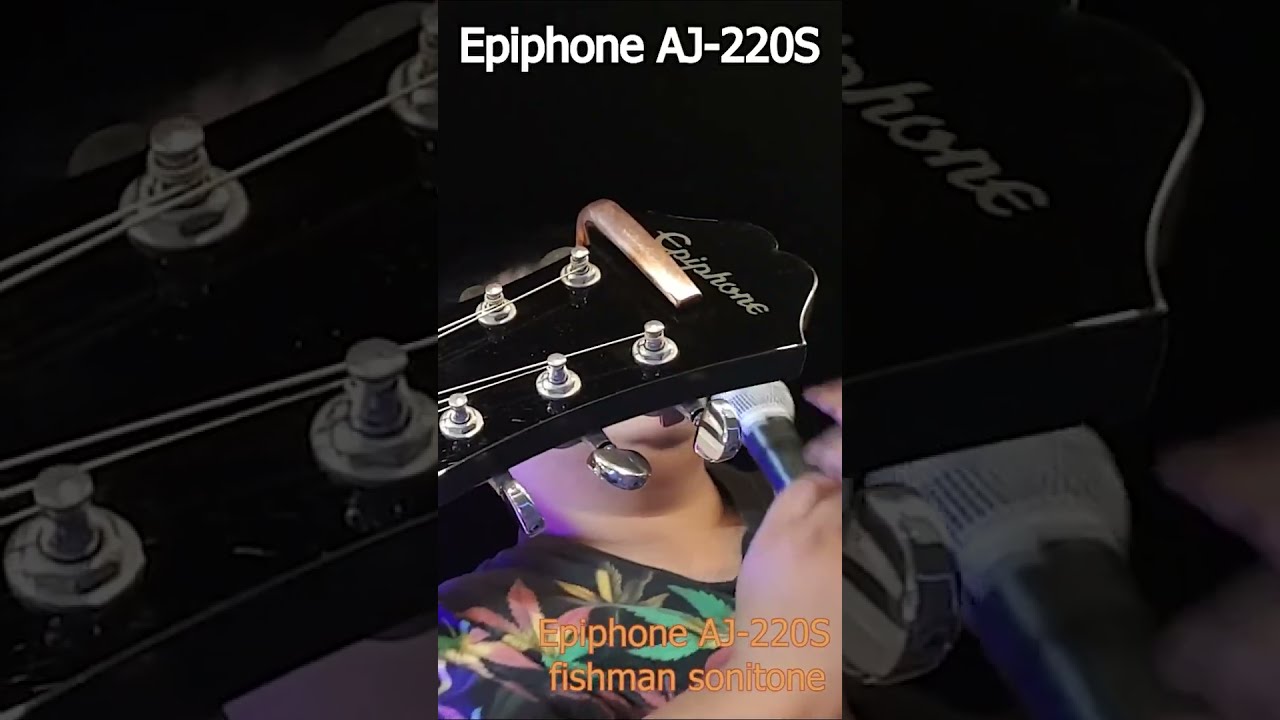 Epiphone AJ-220S (管理サイ) The Epiphone AJ-220S Acoustic Guitar Demo - YouTube