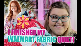 Walmart Fabric Quilt Review! How did my Pioneer Woman Quilt come out? 🤷‍♀️