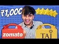 Spending rs1000 on zomato vs rs1000 on a 5 star hotel