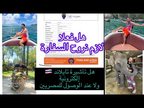 هل تايلاند تأشيرة إلكترونية ولا عند الرصول للمصريين ولا لازم نروح السفارة