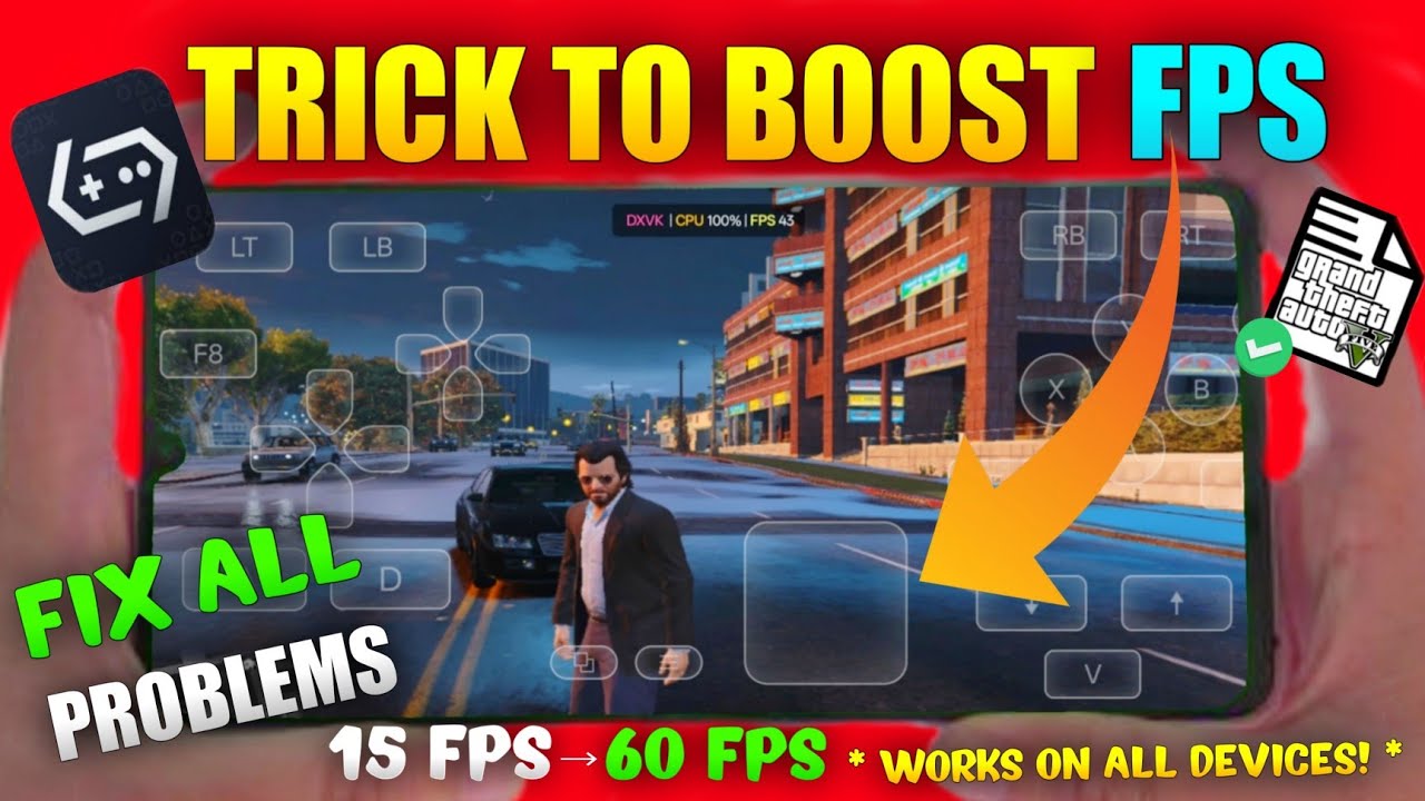 How To Increase FPS In GTA 5 Using GameHub Boost Performance Reduce 