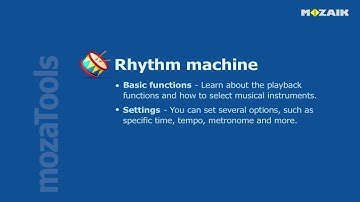 mozaBook Interactive Teaching Software - Rhythm machine tutorial video