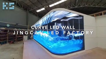3D Effect New Design P4 Indoor Curve LED Video Wall Screen #leddisplay #ledscreen