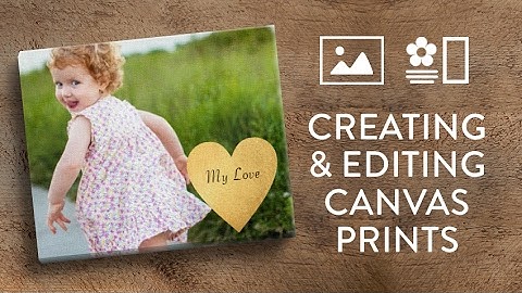Creating and editing canvas prints