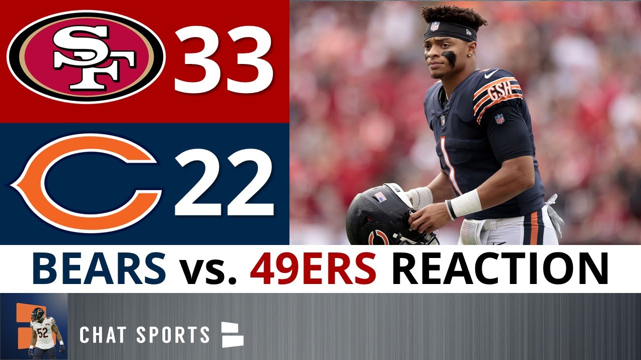 Chicago Bears News & Rumors After LOSS vs. 49ers: Justin Fields, Defense Fails, Eddie Jackson Injury