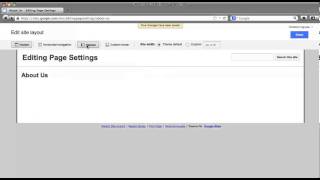 Google Sites Tutorial: Editing Page Layout