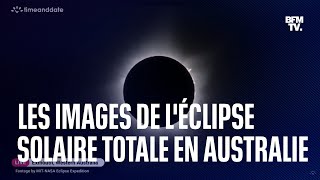 Les images fascinantes de l'éclipse solaire totale observée depuis l'ouest de l'Australie
