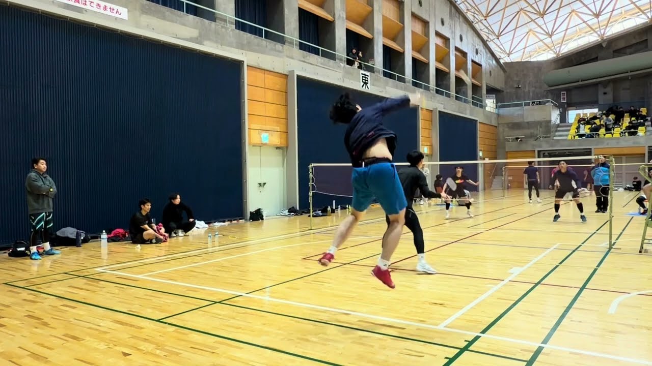 焼津団体戦🏆稲葉/竹田 VS えのき〜ず #KFC #バドミントン #静岡 #シーガルドーム #バド大会 #団体戦 #1部 #静岡バドミントン #ダブルス #男子ダブルス #BADMINTON 