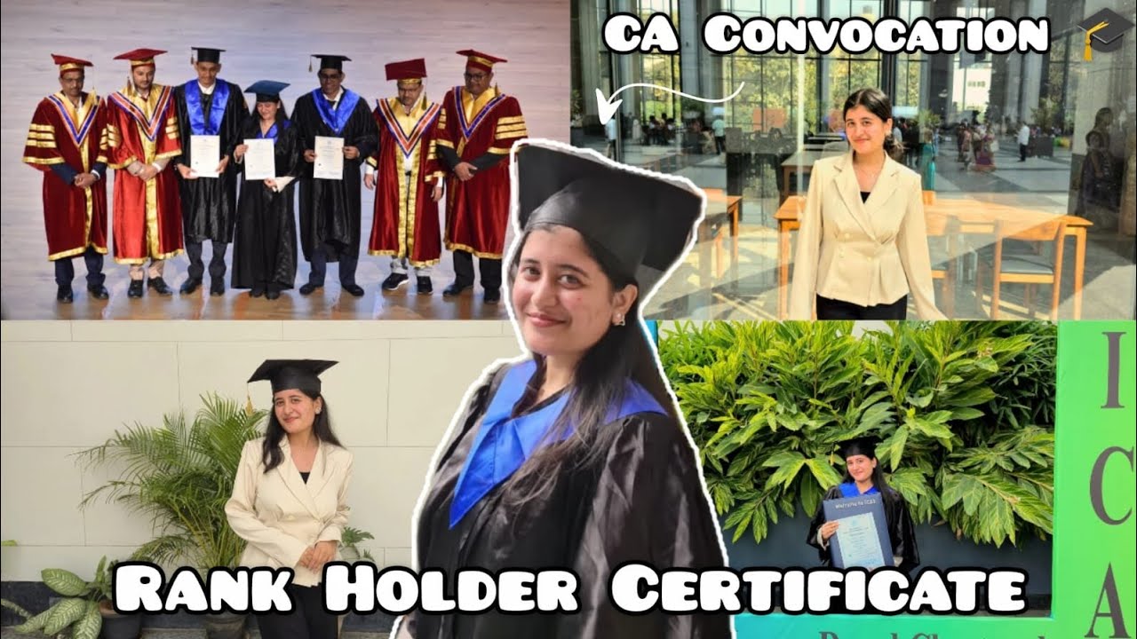 CA Rank Holder Certificate Day | Convocation Day | Vlog    
