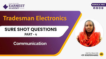 KERALA PSC | TRADESMAN ELECTRONICS | COMMUNICATION | SURE SHOT QUESTIONS DISCUSSION PART 4