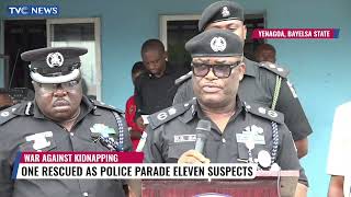 Police Rescue One Abducted Person, Parade Eleven Suspected Criminals In Bayelsa Guide