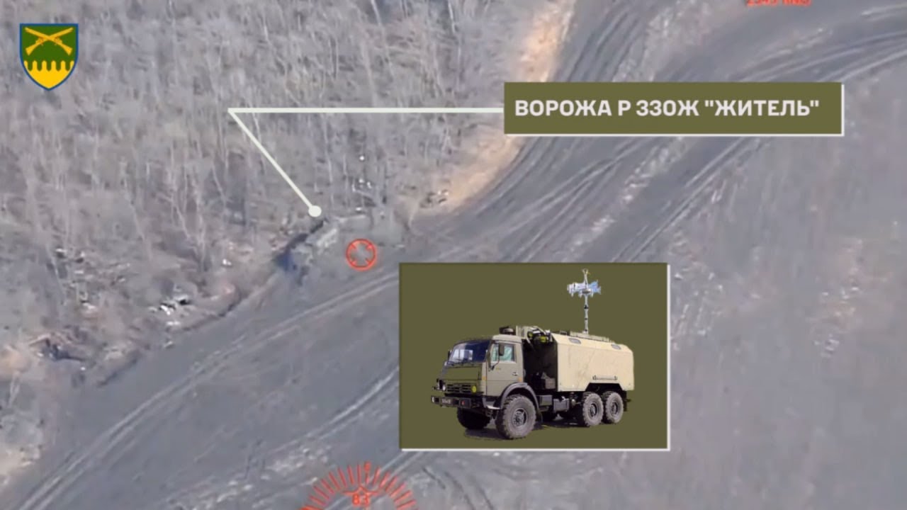Комплекс РЭБ Р-330Ж «Житель» поражён снарядами «Excalibur». - YouTube