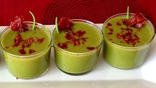 CREMA DE ESPÁRRAGOS VERDES CON CRUJIENTE DE JAMÓN