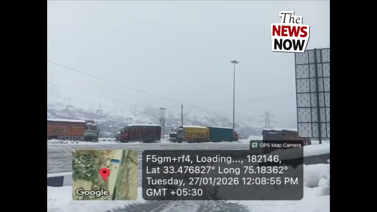Jammu-Srinagar NH is closed due to fresh snowfall and significant snow between Qazigund and Banihal 