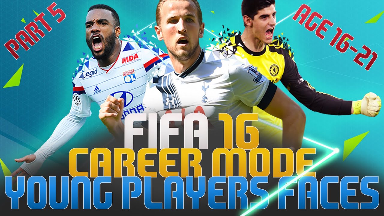 FIFA 16 Career Mode - Young Player Faces Age 16-21 PART 5
