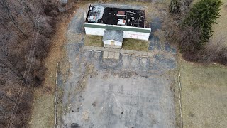 Abandoned Remains Nankin Mill Tavern Drone Footage Westland Michigan