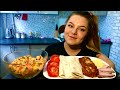 Мукбанг! КУСКУС и МНОГО СЫРА! лаваш с сулугуни, пармезан, котлеты, бекон.