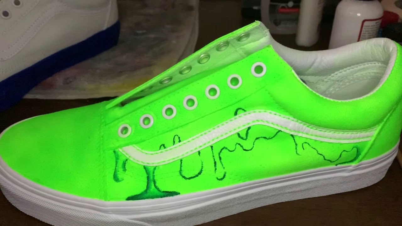 custom green vans