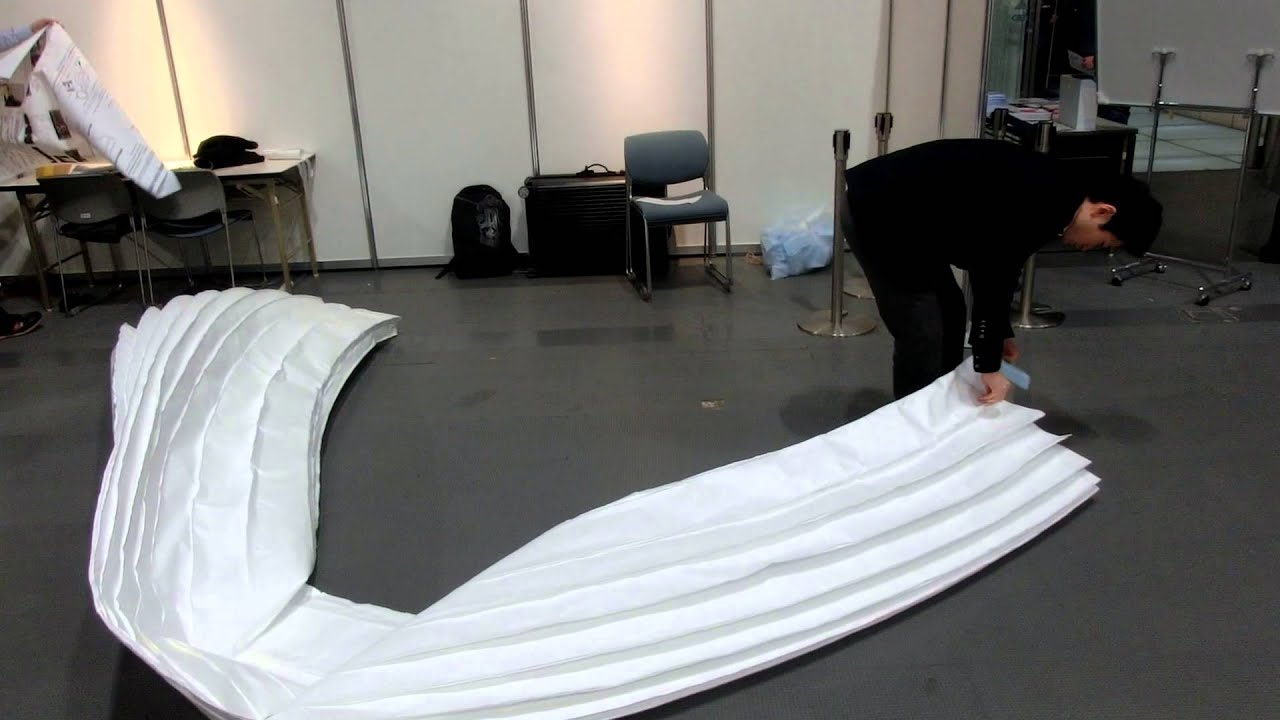 Curved Origami Arch Folding Youtube