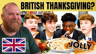 Aussie Reacts to British Teens Trying Thanksgiving Dinner — Hilarious!