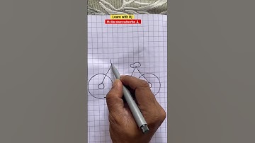 Easy step to draw bicycle || easy drawing tutorials || #drawing