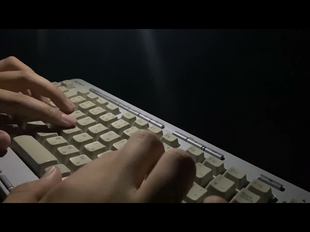 ASMR  昔っぽいキーボードでタイピング