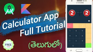 Calculator App Full Tutorial - 2022 | Android Studio | Kotlin | #Calculator