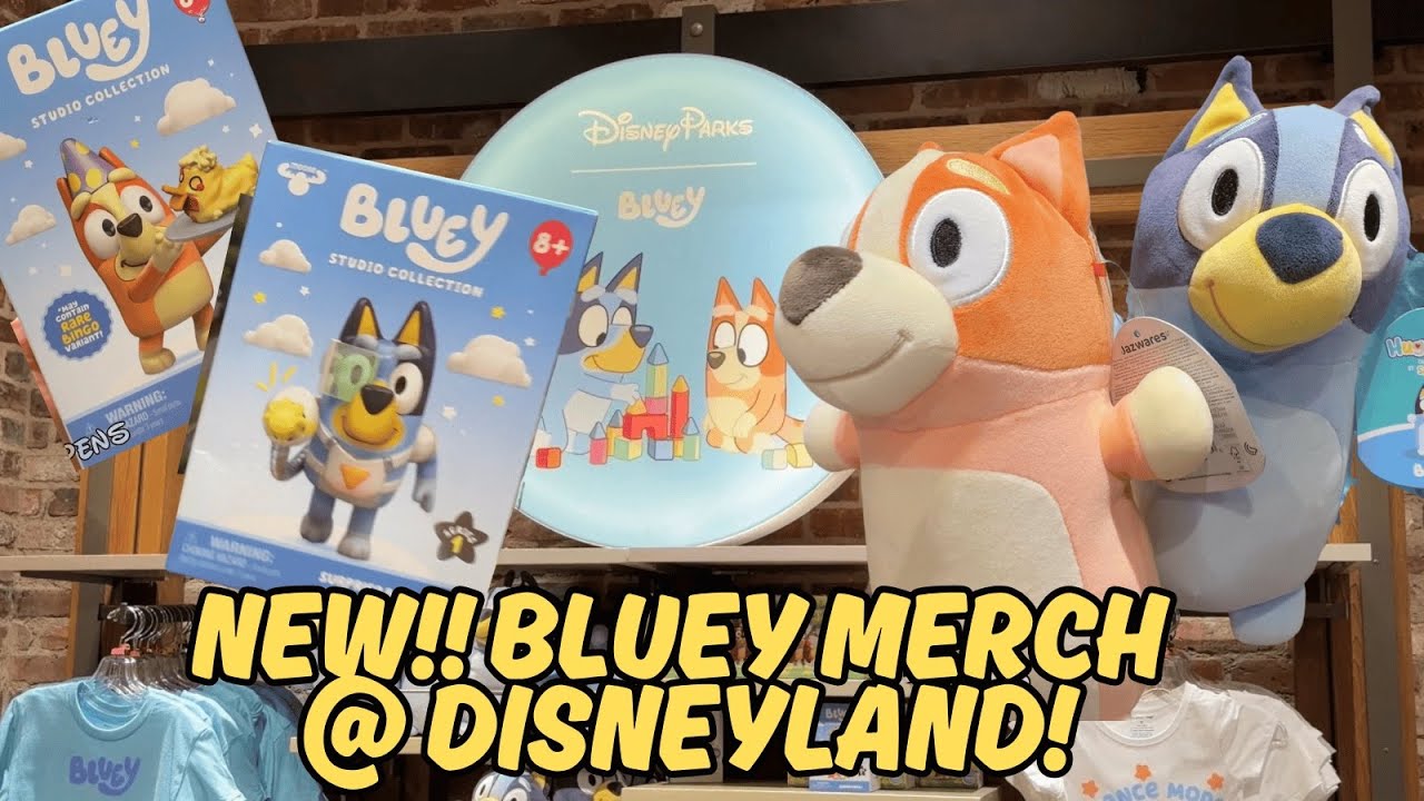 NEW!!! Bluey merchandise has arrived at Disneyland! - YouTube