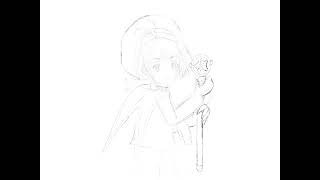 Drawing Sakura Kinomoto From Card Captor Sakura