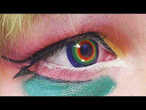 Kawaii Colorful Monster Makeup with ENG sub