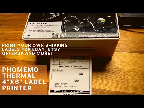 Phomemo 4"x6" Thermal Label Printer - Requires no ink! Shipping Label Printer for eBay/Etsy/OfferUp