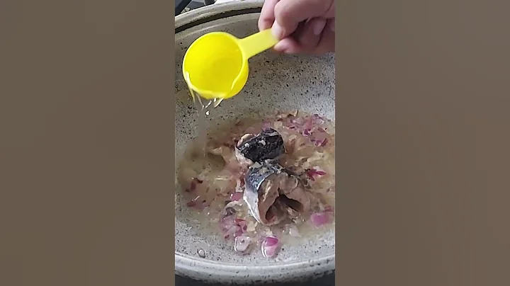 Easiest Canned Mackerel Recipe 🐟 #shorts