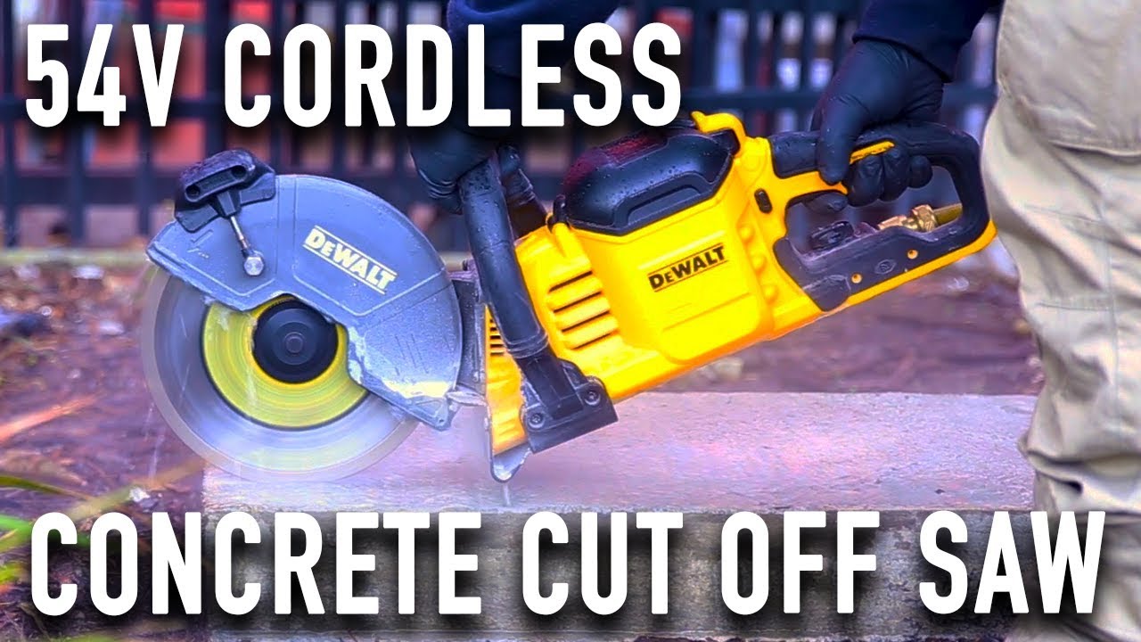 NEW DEWALT Flexvolt Cordless Concrete CutOff Saw DCS690 YouTube
