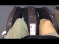 Massage machine of Jay's foot and leg