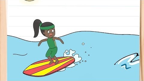 Brain Test 4 Level 357 Solution Walkthrough | Jenny must surf safely.