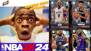 Best PlayNow Player TRIES MYTEAM FOR THE FIRST TIME! BAGWORK NBA 2k24 MyTeam Unlimited 100 Overall