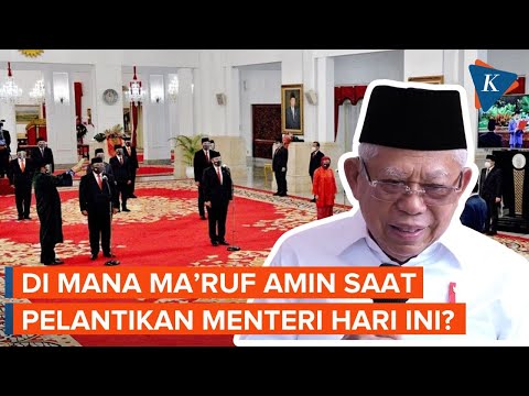 Ke Mana Ma&#39;ruf Amin Saat Pelantikan Menteri dan Wamen?