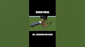 BENCH PRESS BUILD IN MINECRAFT !!! #shorts #minecraft #minecraftshorts