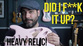 I Relic'd a Guitar For The First Time! - YouTube