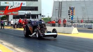 48 Fiat Topolino Altered Alcohol Supercharged Hemi Drag Race
