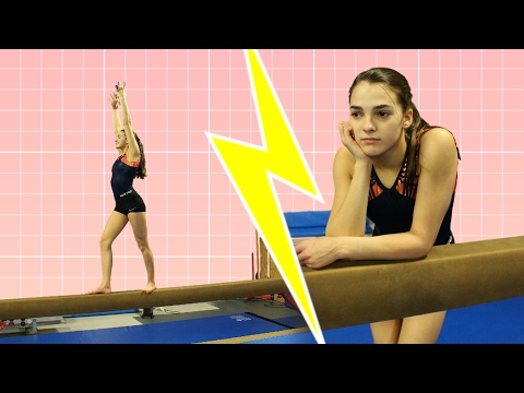 ⁣Expectation vs Reality: Gymnastics Practice