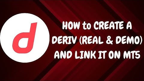 HOW TO CREATE A DERIV (REAL & DEMO) ACCOUNT & LINK TO MT5 [2024]!
