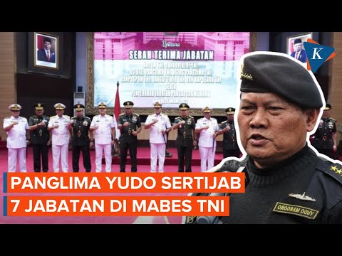 Panglima Yudo Sertijab 7 Jabatan Strategis Mabes TNI, Ini Daftarnya