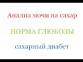 АНАЛИЗ МОЧИ НА САХАР или какая норма глюкозы при исследовании мочи