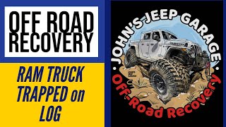 Ram Truck on Massive Log – Insane Recovery