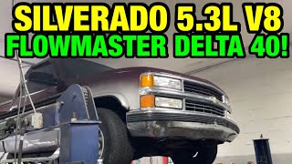 1995 Chevy Silverado 5.7L V8 DUAL EXHAUST w/ FLOWMASTER DELTA 40 SERIES!