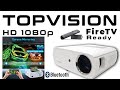 Topvision JQ818B 1080p LED Wi Fi Bluetooth Projector