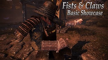Nioh 2: Fists/Claws Basic Moveset Showcase