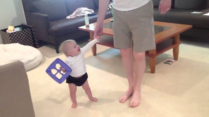 Vivian Lynch and Daddy take a walk